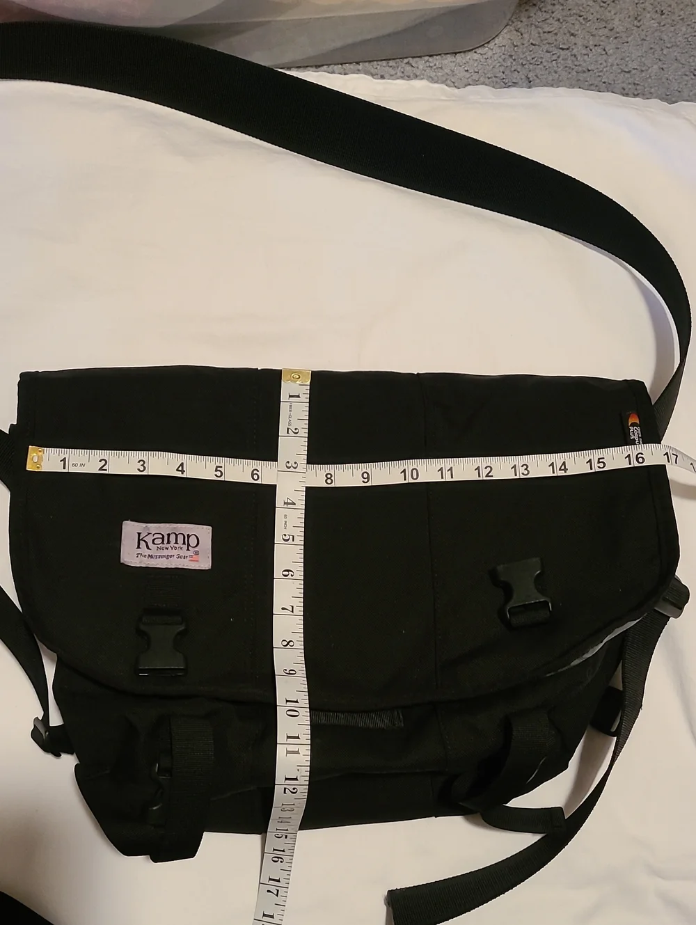 Kamp New York The Messanger Gear, Black USA Cordura Plus Bag Pack